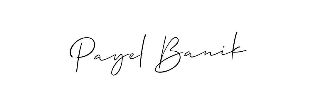This is the best signature style for the Payel Banik name. Also you like these signature font (Allison_Script). Mix name signature. Payel Banik signature style 2 images and pictures png