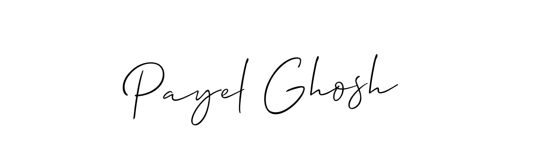 Similarly Allison_Script is the best handwritten signature design. Signature creator online .You can use it as an online autograph creator for name Payel Ghosh. Payel Ghosh signature style 2 images and pictures png