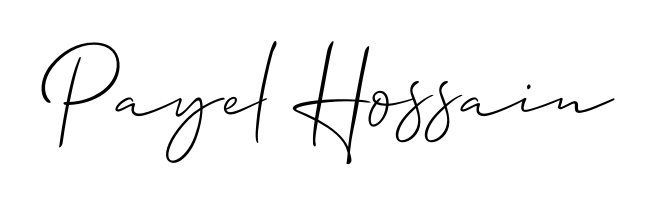 A sleek calligraphic signature for name Payel Hossain utilizing Allison_Script styling. Great for adding personal signatures to photos and art. Payel Hossain signature style 2 images and pictures png