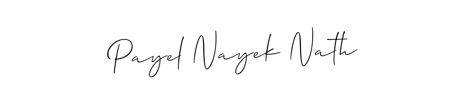 You should practise on your own different ways (Allison_Script) to write your name (Payel Nayek Nath) in signature. don't let someone else do it for you. Payel Nayek Nath signature style 2 images and pictures png