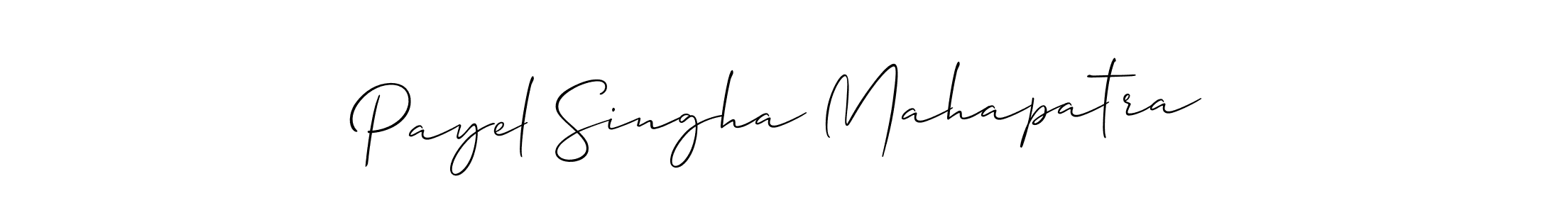 Payel Singha Mahapatra stylish signature style. Best Handwritten Sign (Allison_Script) for my name. Handwritten Signature Collection Ideas for my name Payel Singha Mahapatra. Payel Singha Mahapatra signature style 2 images and pictures png