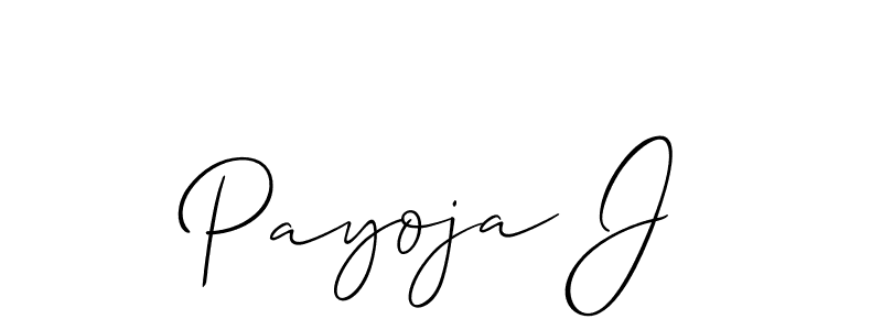 Here are the top 10 professional signature styles for the name Payoja J. These are the best autograph styles you can use for your name. Payoja J signature style 2 images and pictures png