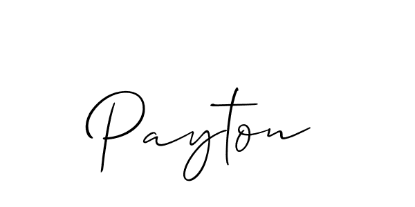 Design your own signature with our free online signature maker. With this signature software, you can create a handwritten (Allison_Script) signature for name Payton. Payton signature style 2 images and pictures png