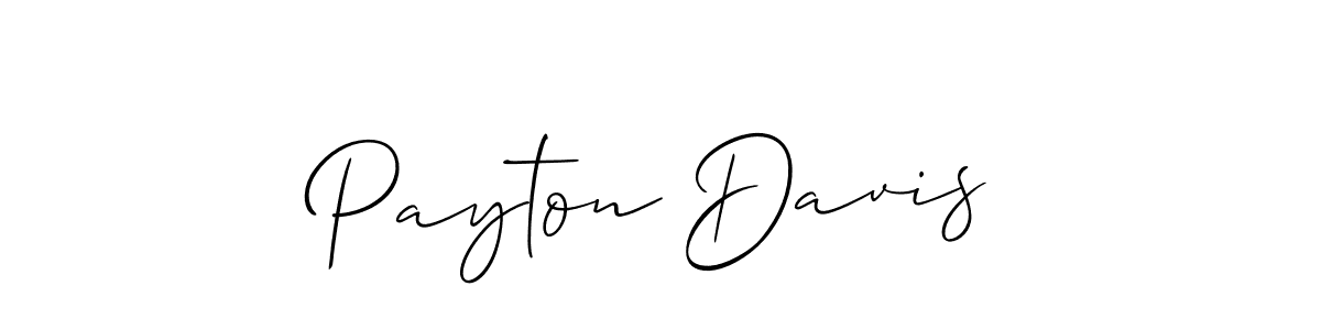 It looks lik you need a new signature style for name Payton Davis. Design unique handwritten (Allison_Script) signature with our free signature maker in just a few clicks. Payton Davis signature style 2 images and pictures png