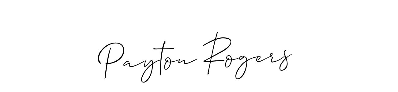 How to make Payton Rogers signature? Allison_Script is a professional autograph style. Create handwritten signature for Payton Rogers name. Payton Rogers signature style 2 images and pictures png