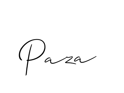 Make a beautiful signature design for name Paza. With this signature (Allison_Script) style, you can create a handwritten signature for free. Paza signature style 2 images and pictures png