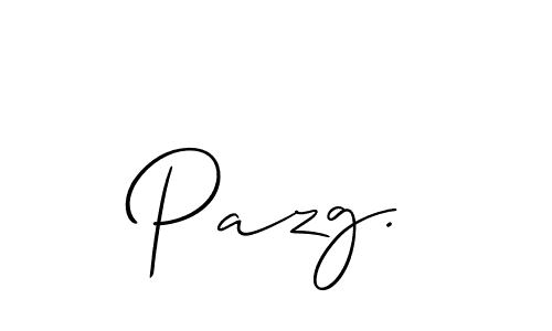 Also we have Pazg. name is the best signature style. Create professional handwritten signature collection using Allison_Script autograph style. Pazg. signature style 2 images and pictures png