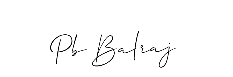 Make a beautiful signature design for name Pb Balraj. Use this online signature maker to create a handwritten signature for free. Pb Balraj signature style 2 images and pictures png