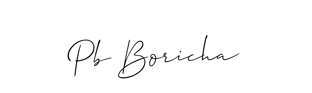 Here are the top 10 professional signature styles for the name Pb Boricha. These are the best autograph styles you can use for your name. Pb Boricha signature style 2 images and pictures png
