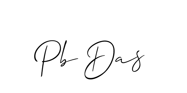 Make a beautiful signature design for name Pb Das. Use this online signature maker to create a handwritten signature for free. Pb Das signature style 2 images and pictures png