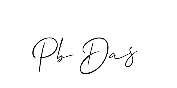 Make a short Pb Das signature style. Manage your documents anywhere anytime using Allison_Script. Create and add eSignatures, submit forms, share and send files easily. Pb Das signature style 2 images and pictures png