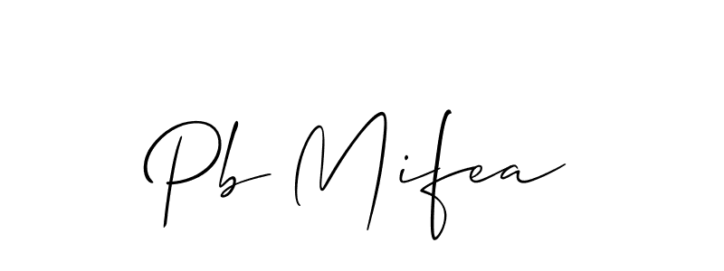 It looks lik you need a new signature style for name Pb Mifea. Design unique handwritten (Allison_Script) signature with our free signature maker in just a few clicks. Pb Mifea signature style 2 images and pictures png