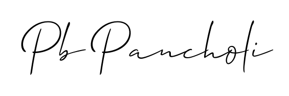 A stylish, flowing autograph style designed for name Pb Pancholi using Allison_Script typography. Perfect for digital creative projects. Pb Pancholi signature style 2 images and pictures png
