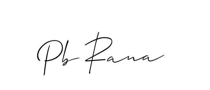 You should practise on your own different ways (Allison_Script) to write your name (Pb Rana) in signature. don't let someone else do it for you. Pb Rana signature style 2 images and pictures png