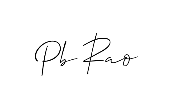 if you are searching for the best signature style for your name Pb Rao. so please give up your signature search. here we have designed multiple signature styles  using Allison_Script. Pb Rao signature style 2 images and pictures png