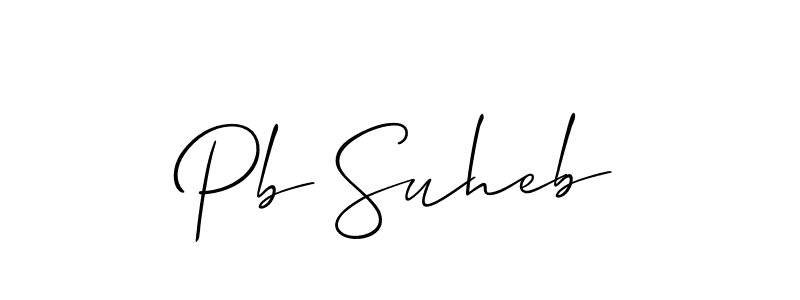 See photos of Pb Suheb official signature by Spectra . Check more albums & portfolios. Read reviews & check more about Allison_Script font. Pb Suheb signature style 2 images and pictures png
