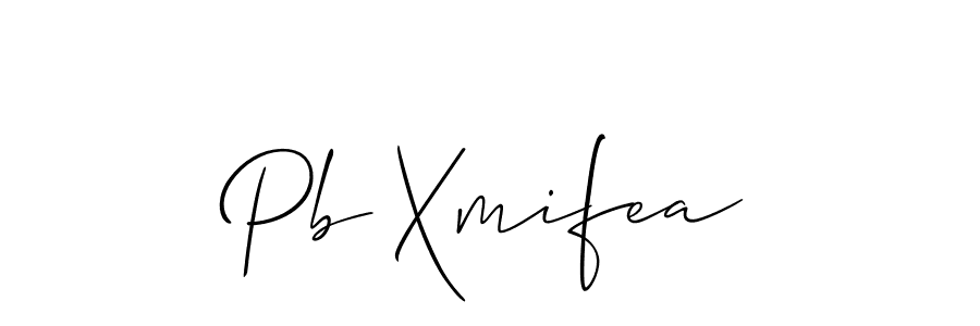 How to make Pb Xmifea name signature. Use Allison_Script style for creating short signs online. This is the latest handwritten sign. Pb Xmifea signature style 2 images and pictures png