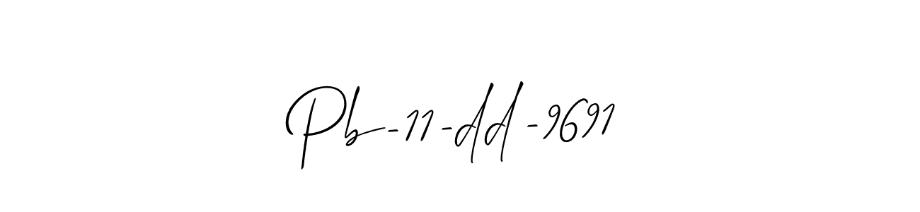 Make a beautiful signature design for name Pb-11-dd-9691. With this signature (Allison_Script) style, you can create a handwritten signature for free. Pb-11-dd-9691 signature style 2 images and pictures png