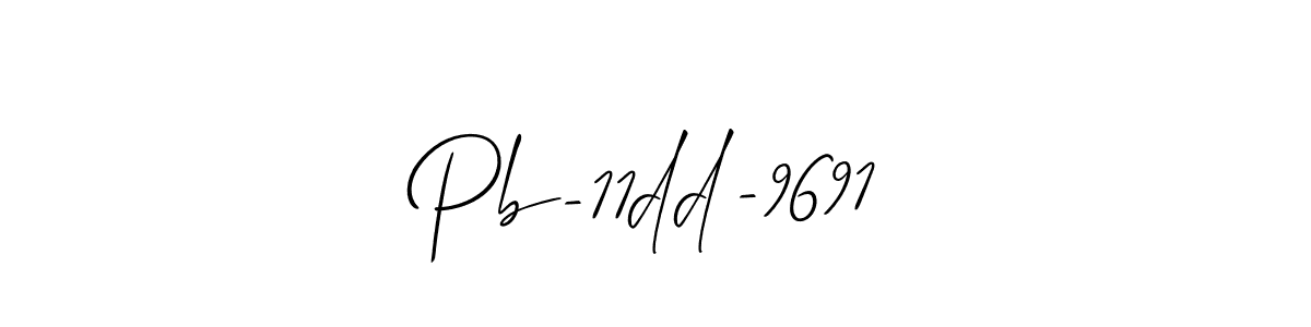 The best way (Allison_Script) to make a short signature is to pick only two or three words in your name. The name Pb-11dd-9691 include a total of six letters. For converting this name. Pb-11dd-9691 signature style 2 images and pictures png