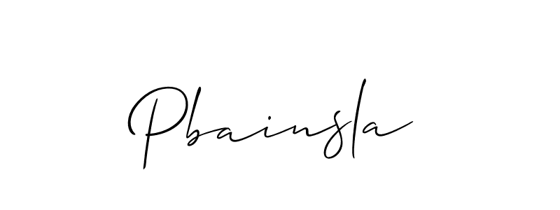 Also we have Pbainsla name is the best signature style. Create professional handwritten signature collection using Allison_Script autograph style. Pbainsla signature style 2 images and pictures png