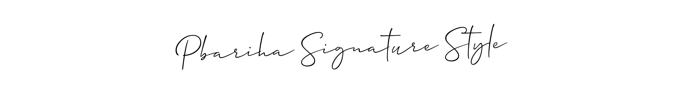 Create a beautiful signature design for name Pbariha Signature Style. With this signature (Allison_Script) fonts, you can make a handwritten signature for free. Pbariha Signature Style signature style 2 images and pictures png