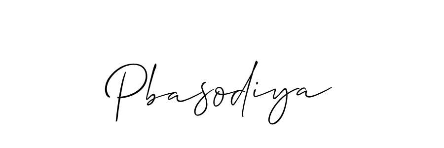 How to Draw Pbasodiya signature style? Allison_Script is a latest design signature styles for name Pbasodiya. Pbasodiya signature style 2 images and pictures png
