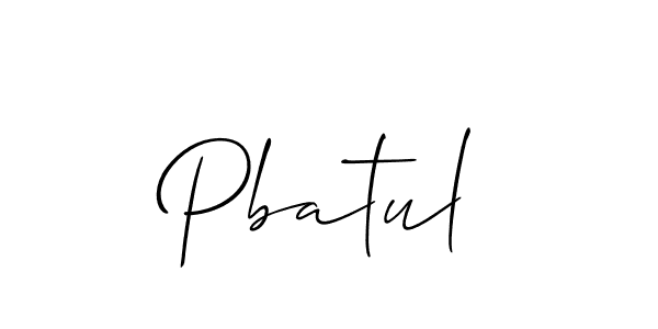 Also we have Pbatul name is the best signature style. Create professional handwritten signature collection using Allison_Script autograph style. Pbatul signature style 2 images and pictures png