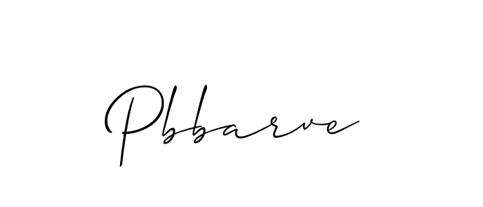 Use a signature maker to create a handwritten signature online. With this signature software, you can design (Allison_Script) your own signature for name Pbbarve. Pbbarve signature style 2 images and pictures png