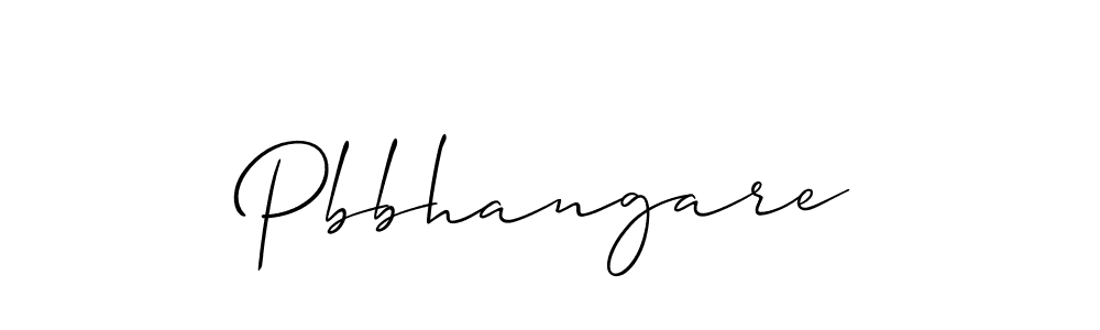 The best way (Allison_Script) to make a short signature is to pick only two or three words in your name. The name Pbbhangare include a total of six letters. For converting this name. Pbbhangare signature style 2 images and pictures png