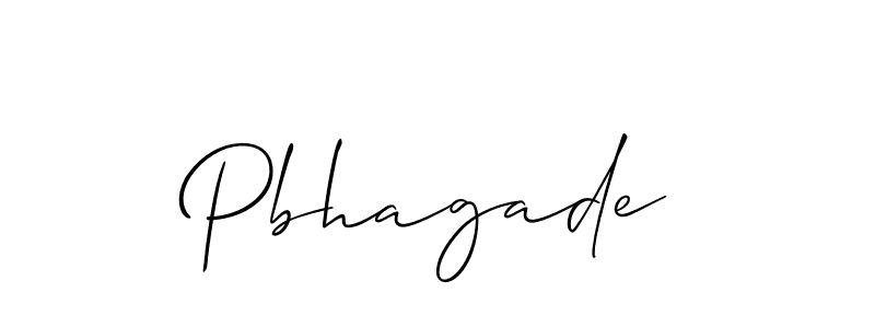 Make a beautiful signature design for name Pbhagade. Use this online signature maker to create a handwritten signature for free. Pbhagade signature style 2 images and pictures png