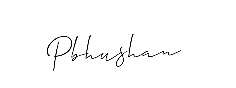 Similarly Allison_Script is the best handwritten signature design. Signature creator online .You can use it as an online autograph creator for name Pbhushan. Pbhushan signature style 2 images and pictures png