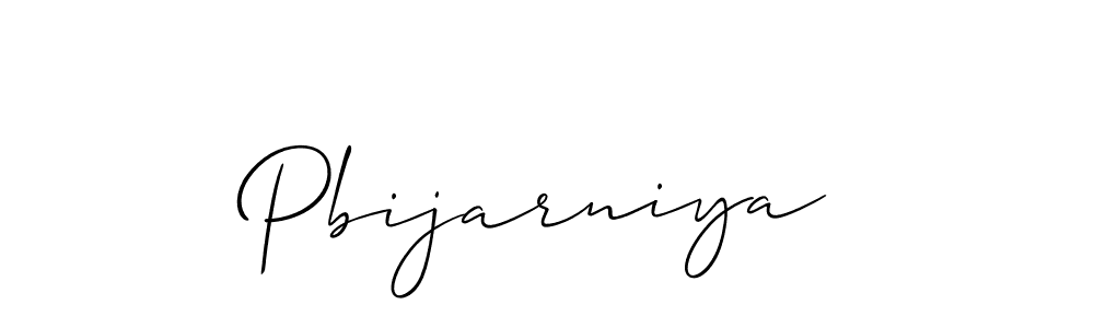 The best way (Allison_Script) to make a short signature is to pick only two or three words in your name. The name Pbijarniya include a total of six letters. For converting this name. Pbijarniya signature style 2 images and pictures png