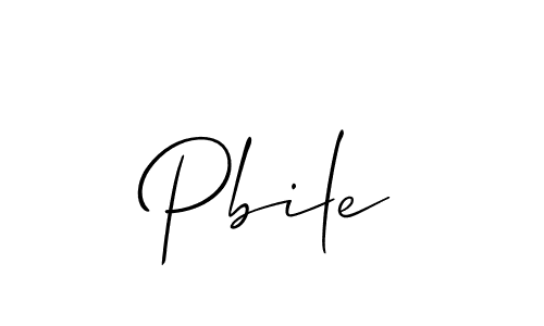 Allison_Script is a professional signature style that is perfect for those who want to add a touch of class to their signature. It is also a great choice for those who want to make their signature more unique. Get Pbile name to fancy signature for free. Pbile signature style 2 images and pictures png