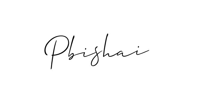 How to make Pbishai signature? Allison_Script is a professional autograph style. Create handwritten signature for Pbishai name. Pbishai signature style 2 images and pictures png