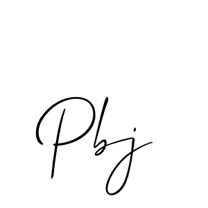 How to make Pbj signature? Allison_Script is a professional autograph style. Create handwritten signature for Pbj name. Pbj signature style 2 images and pictures png