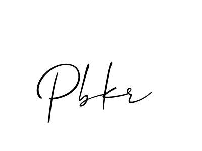 Create a beautiful signature design for name Pbkr. With this signature (Allison_Script) fonts, you can make a handwritten signature for free. Pbkr signature style 2 images and pictures png