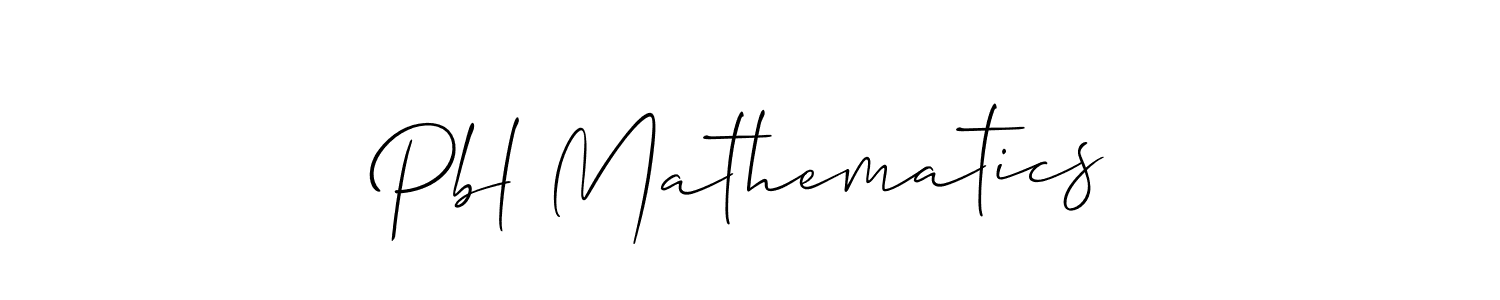 This is the best signature style for the Pbl Mathematics name. Also you like these signature font (Allison_Script). Mix name signature. Pbl Mathematics signature style 2 images and pictures png