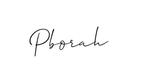 Best and Professional Signature Style for Pborah. Allison_Script Best Signature Style Collection. Pborah signature style 2 images and pictures png