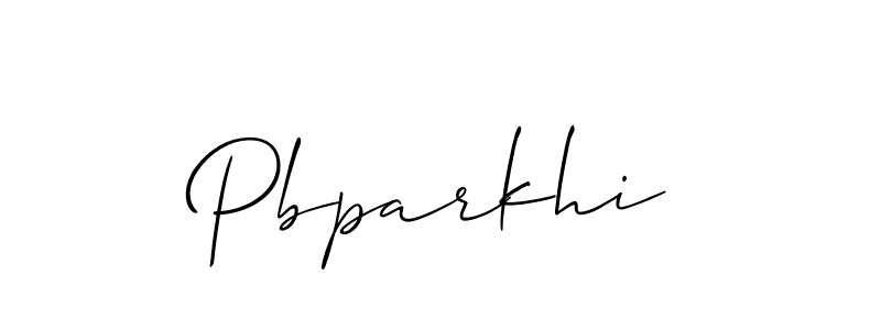 Create a beautiful signature design for name Pbparkhi. With this signature (Allison_Script) fonts, you can make a handwritten signature for free. Pbparkhi signature style 2 images and pictures png