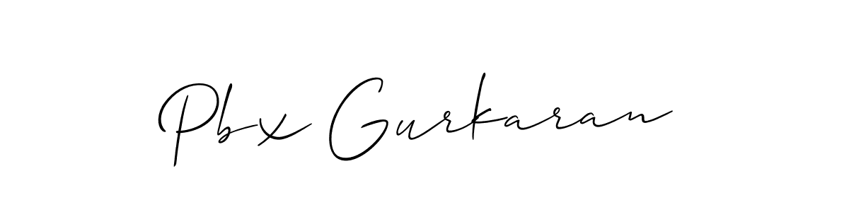 How to Draw Pbx Gurkaran signature style? Allison_Script is a latest design signature styles for name Pbx Gurkaran. Pbx Gurkaran signature style 2 images and pictures png