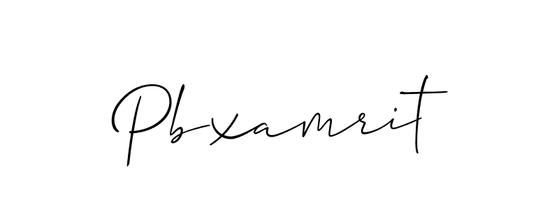 Also we have Pbxamrit name is the best signature style. Create professional handwritten signature collection using Allison_Script autograph style. Pbxamrit signature style 2 images and pictures png