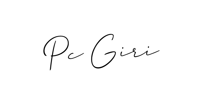 How to make Pc Giri signature? Allison_Script is a professional autograph style. Create handwritten signature for Pc Giri name. Pc Giri signature style 2 images and pictures png