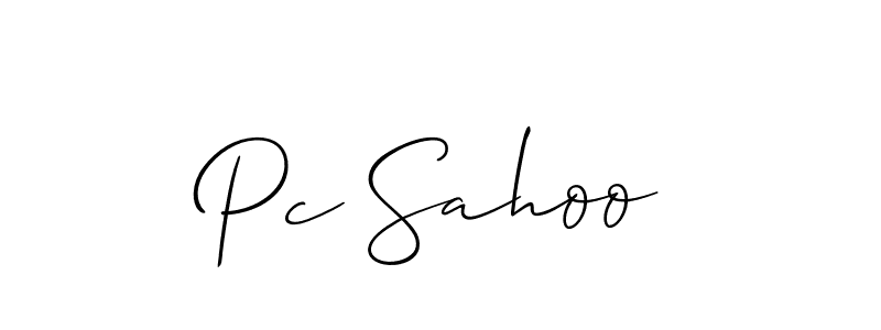 You should practise on your own different ways (Allison_Script) to write your name (Pc Sahoo) in signature. don't let someone else do it for you. Pc Sahoo signature style 2 images and pictures png
