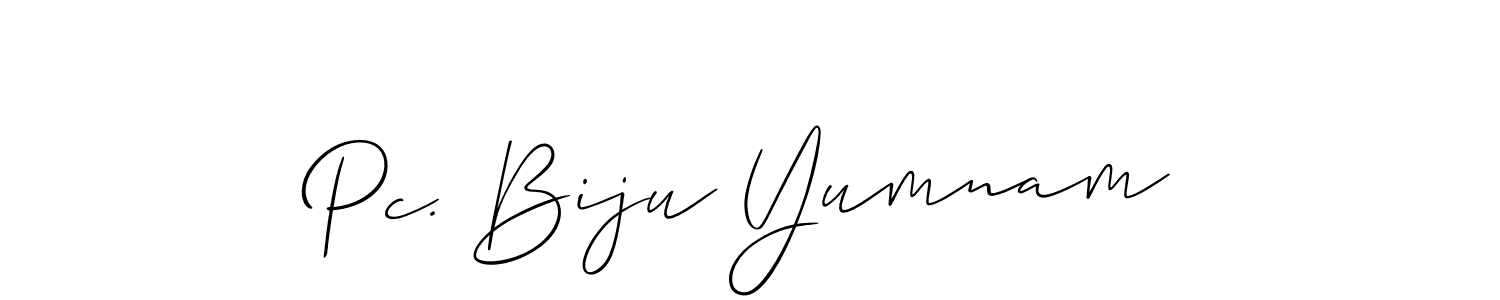 Make a beautiful signature design for name Pc. Biju Yumnam. Use this online signature maker to create a handwritten signature for free. Pc. Biju Yumnam signature style 2 images and pictures png