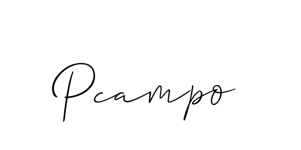 It looks lik you need a new signature style for name Pcampo. Design unique handwritten (Allison_Script) signature with our free signature maker in just a few clicks. Pcampo signature style 2 images and pictures png