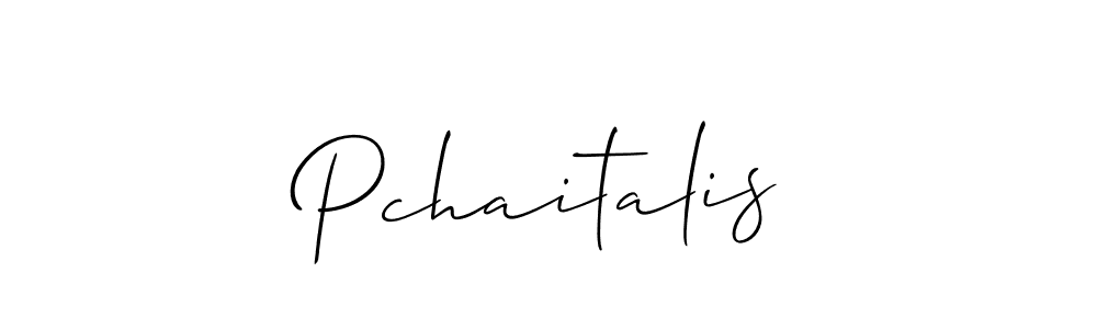 It looks lik you need a new signature style for name Pchaitalis. Design unique handwritten (Allison_Script) signature with our free signature maker in just a few clicks. Pchaitalis signature style 2 images and pictures png