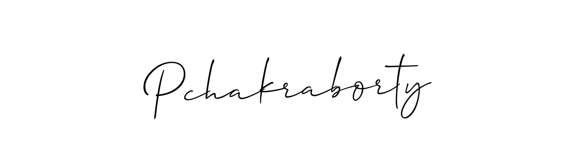 Pchakraborty stylish signature style. Best Handwritten Sign (Allison_Script) for my name. Handwritten Signature Collection Ideas for my name Pchakraborty. Pchakraborty signature style 2 images and pictures png