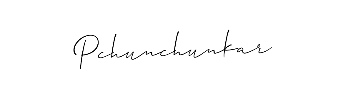 Make a beautiful signature design for name Pchunchunkar. Use this online signature maker to create a handwritten signature for free. Pchunchunkar signature style 2 images and pictures png