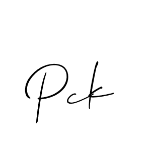Pck stylish signature style. Best Handwritten Sign (Allison_Script) for my name. Handwritten Signature Collection Ideas for my name Pck. Pck signature style 2 images and pictures png