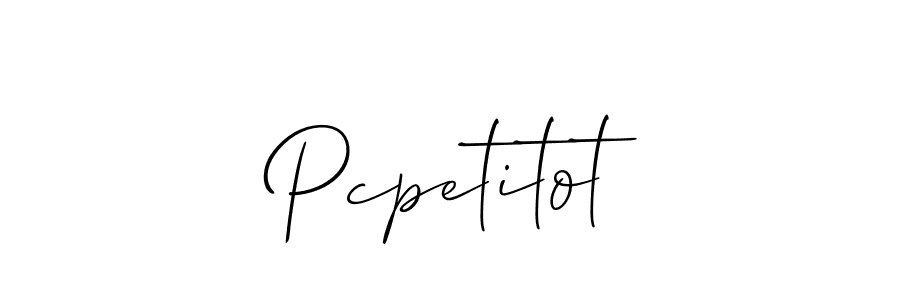 if you are searching for the best signature style for your name Pcpetitot. so please give up your signature search. here we have designed multiple signature styles  using Allison_Script. Pcpetitot signature style 2 images and pictures png